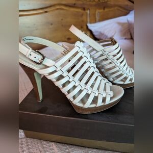 FRANCO SARTO -- gladiator caged high heel sandals